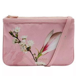 Ted Baker Harmony Nylon Double Pouch Crossbody (Pale Pink)